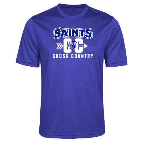 Our Lady of the Lake Royal Heather Performance Contender Tee - Cross Country Design
