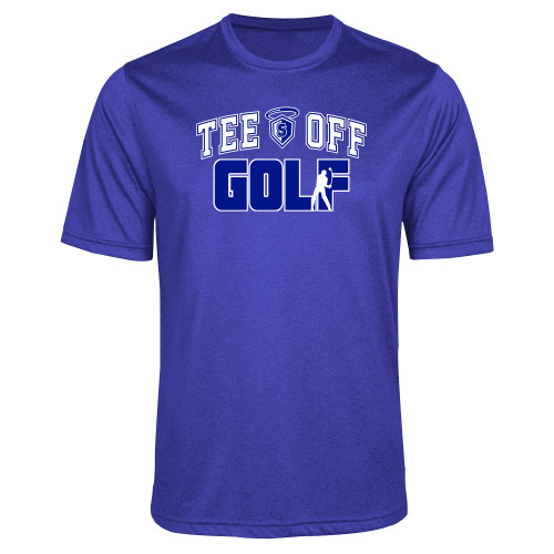 Our Lady of the Lake Royal Heather Performance Contender Tee - Tee Off Golf Design