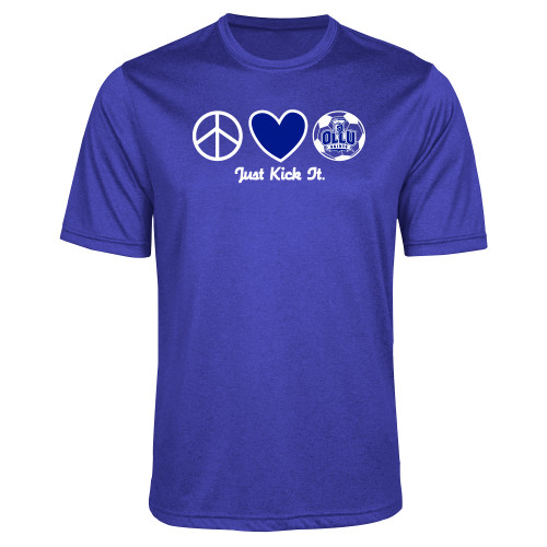 Our Lady of the Lake Royal Heather Performance Contender Tee - Just Kick It Soccer Design