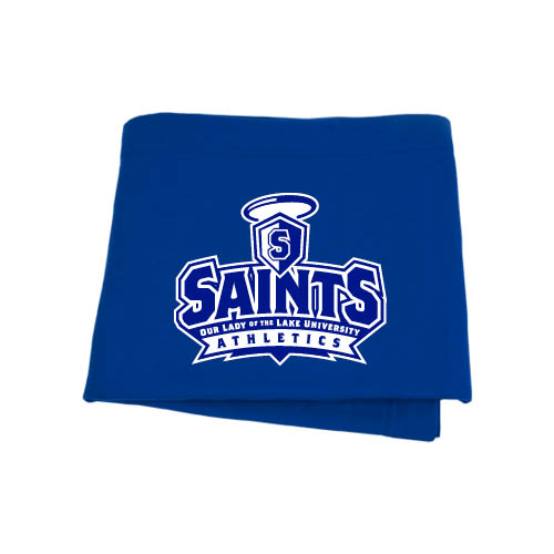  Royal Sweatshirt Blanket - Our Lady of the Lake University Athletics - Offical Logo