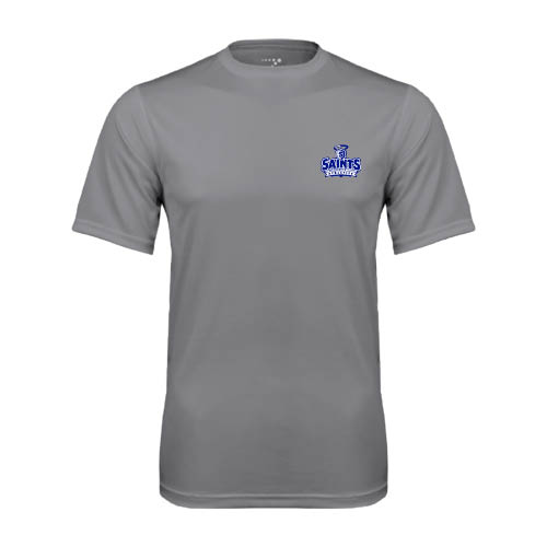  Grey Concrete Performance Tee - Our Lady of the Lake University Athletics - Offical Logo