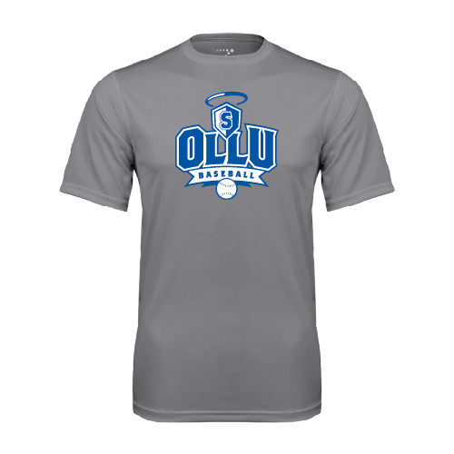  Grey Concrete Performance Tee - Baseball