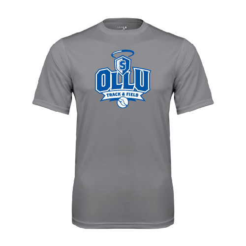  Grey Concrete Performance Tee - Track and Field