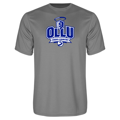 Our Lady of the Lake Grey Concrete Performance Tee - Cross Country