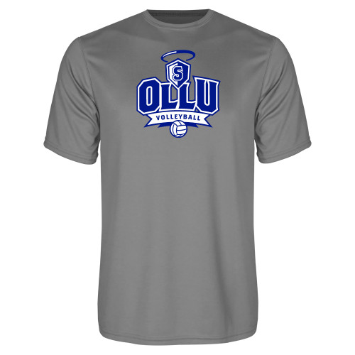Our Lady of the Lake Grey Concrete Performance Tee - Volleyball