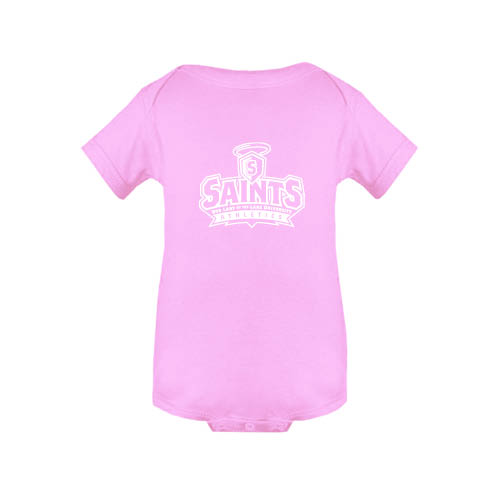  Light Pink Infant Onesie - Our Lady of the Lake University Athletics - Offical Logo