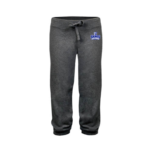  ENZA Womens Dark Heather Banded Fleece Capri - Our Lady of the Lake University Athletics - Offical Logo