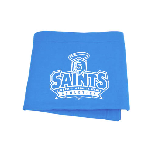  Light Blue Sweatshirt Blanket - Our Lady of the Lake University Athletics - Offical Logo