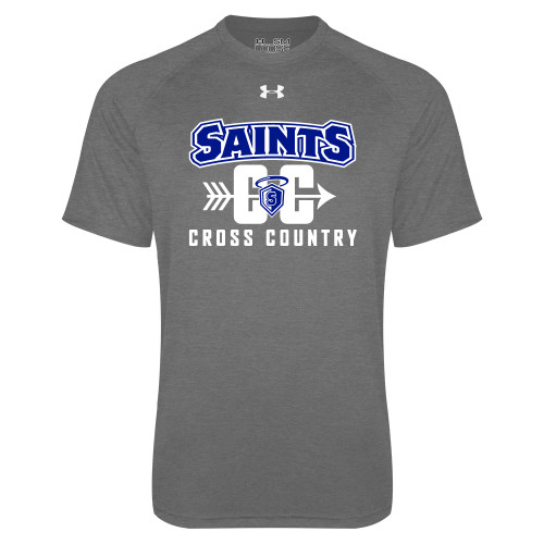  Under Armour Carbon Heather Tech Tee - Cross Country Design