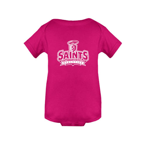  Fuchsia Infant Onesie - Our Lady of the Lake University Athletics - Offical Logo