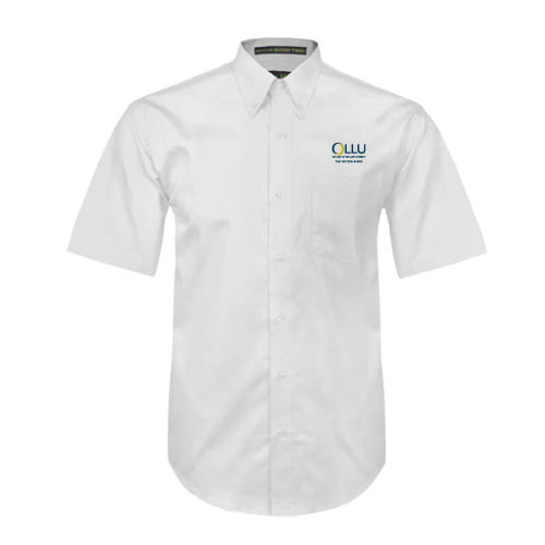  White Twill Button Down Short Sleeve - The Woodlands