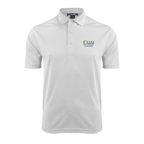  White Dry Mesh Polo - The Woodlands