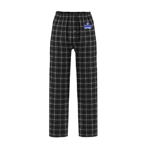  Black/Grey Flannel Pajama Pant - Our Lady of the Lake University Athletics - Offical Logo