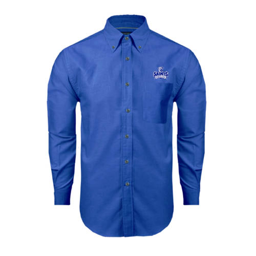  Royal Oxford Long Sleeve Shirt - Our Lady of the Lake University Athletics - Offical Logo