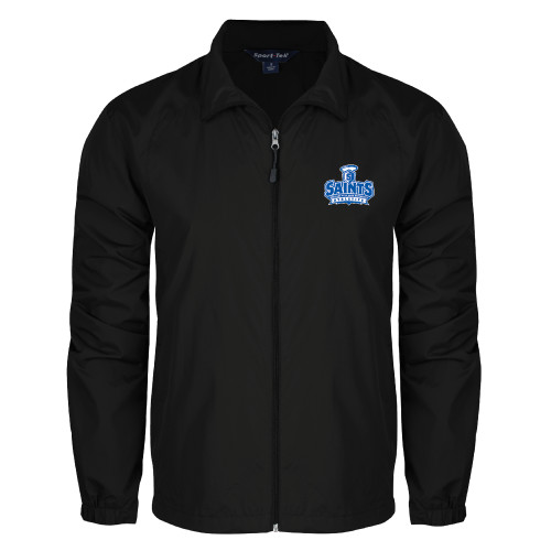  Black Full Zip Wind Jacket - Our Lady of the Lake University Athletics - Offical Logo