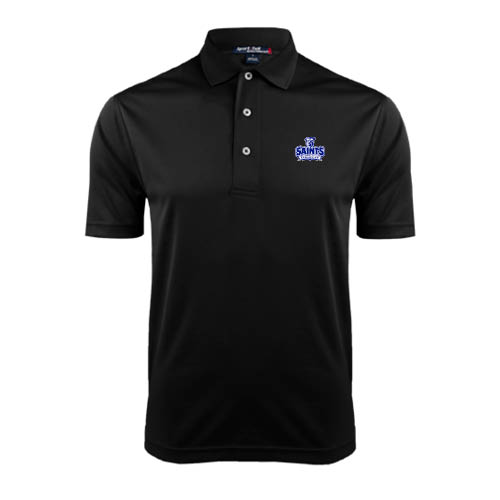 Black Dry Mesh Polo - Our Lady of the Lake University Athletics - Offical Logo