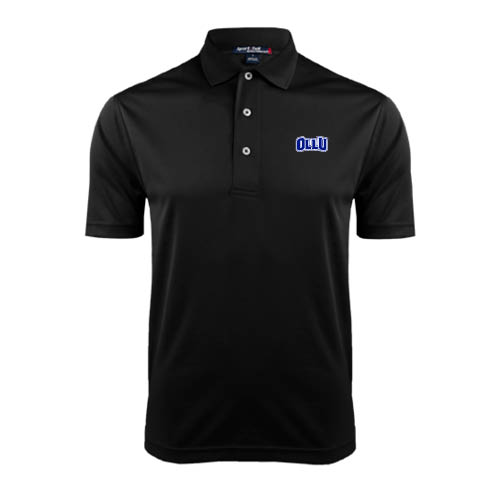  Black Dry Mesh Polo - OLLU