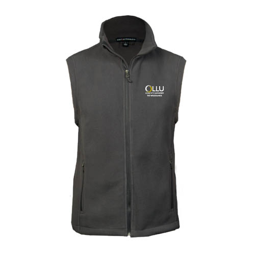  Charcoal Fleece Full Zip Vest - The Woodlands