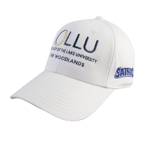  White Structured Adjustable Pro Style Hat - The Woodlands