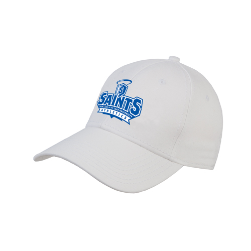  White Structured Adjustable Pro Style Hat - Our Lady of the Lake University Athletics - Offical Logo
