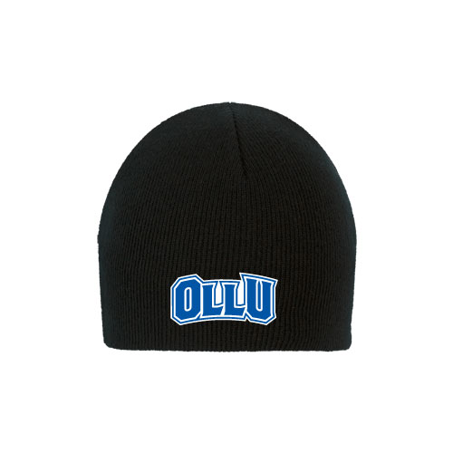  Black Knit Beanie - OLLU