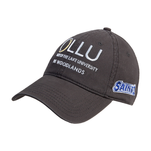  Charcoal Unstructured Adjustable Low Profile Hat - The Woodlands