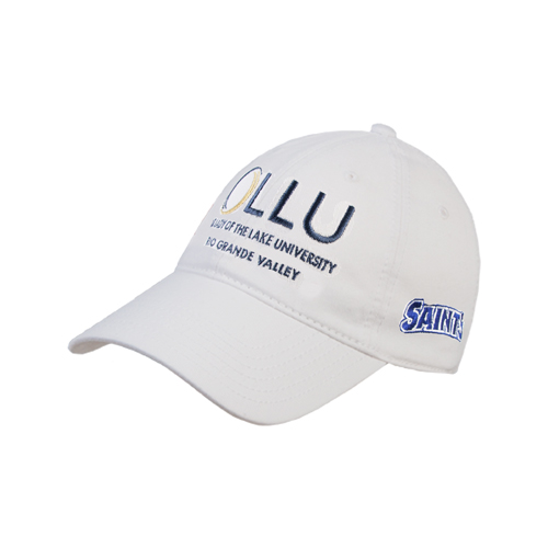 White Unstructured Adjustable Low Profile Hat - Rio Grande Valley