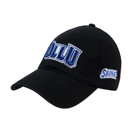  Black Unstructured Adjustable Low Profile Hat - OLLU