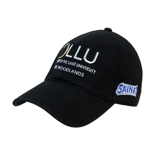  Black Unstructured Adjustable Low Profile Hat - The Woodlands