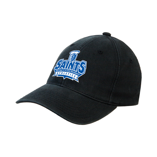  Black Flexfit Structured Low Profile Hat - Our Lady of the Lake University Athletics - Offical Logo