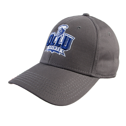  Charcoal Structured Adjustable Pro Style Hat - OLLU Saints