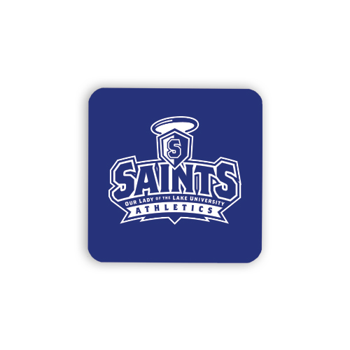  Hardboard Coaster w/Cork Backing - Our Lady of the Lake University Athletics - Offical Logo