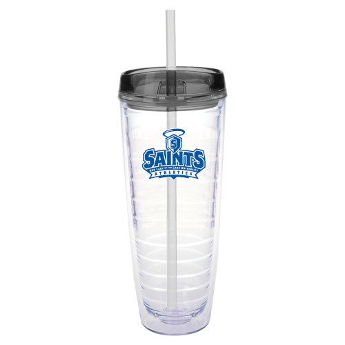  Tritan Double Wall Tumbler w/Charcoal Top 26oz - Our Lady of the Lake University Athletics - Offical Logo