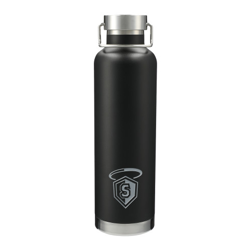  Thor Copper Vacuum Insulated Black Bottle 32oz - S in Shield w/ Halo Engraved