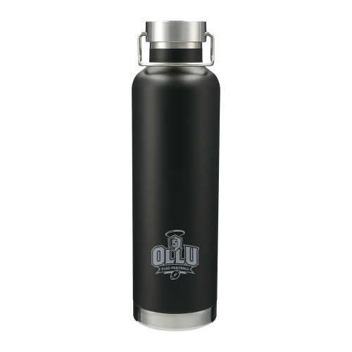 Thor Copper Vacuum Insulated Black Bottle 32oz - Flag FootballEngraved