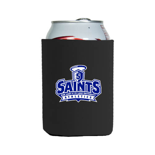 Neoprene Black Can Holder - Our Lady of the Lake University Athletics - Offical Logo