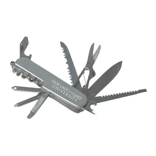  8 Function Pocket Knife - OUr Lady of the Lake University Flat Engraved