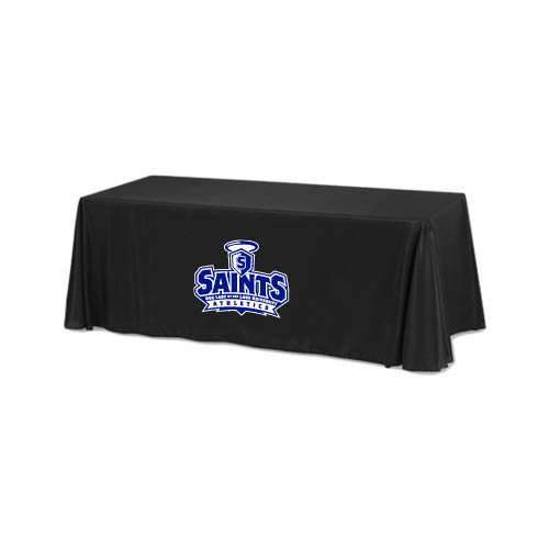  Black 6 foot Table Throw - Our Lady of the Lake University Athletics - Offical Logo