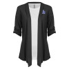 Thumbnail image for  Womens Grey Drape Front Cardigan Sweater