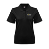Thumbnail image for  Womens Silk Touch Black Pique Polo
