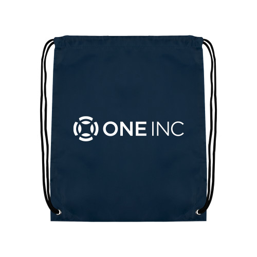  Navy Drawstring Backpack - ONE INC
