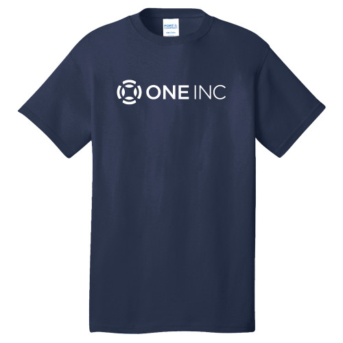  Extended Navy T Shirt - ONE INC - PLUS