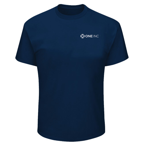  Tall Navy T Shirt - ONE INC - PLUS