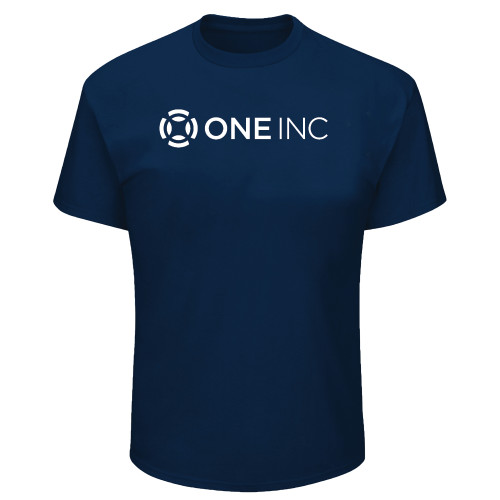  Tall Navy T Shirt - ONE INC - PLUS