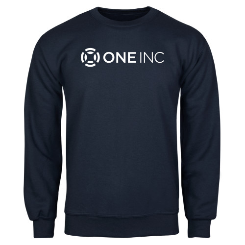  Navy Fleece Crew - ONE INC