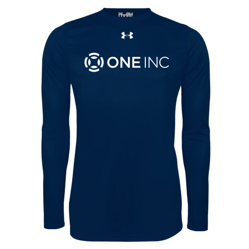  Under Armour Navy Long Sleeve Tech Tee - ONE INC