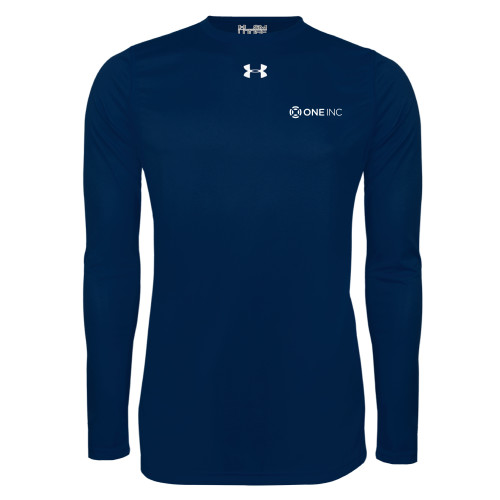  Under Armour Navy Long Sleeve Tech Tee - ONE INC