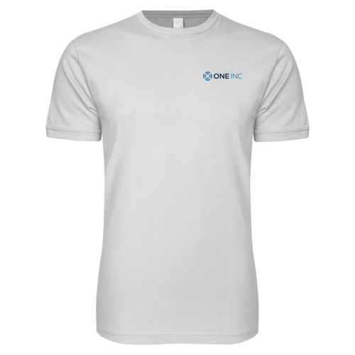  Next Level White SoftStyle T Shirt - ONE INC