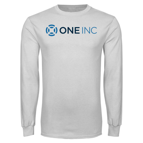  White Long Sleeve T Shirt - ONE INC