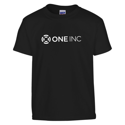  Youth Black T Shirt - ONE INC